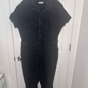 Good American Dark Denim Jumpsuit